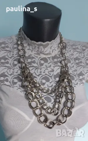 Четири 4 броя / Колие тип чокър или гердан / Елитна имитационна бижутерия , снимка 17 - Колиета, медальони, синджири - 48903333