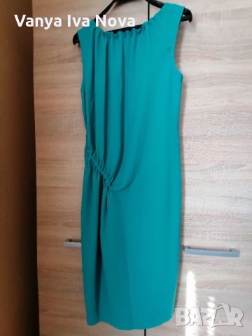 Зелена рокля+ подарък обеци