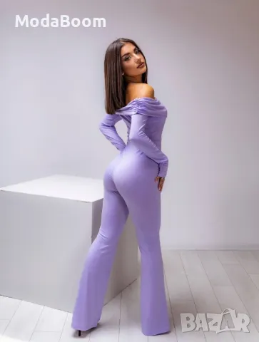 💟Лилав елегантен дамски гащеризон💟