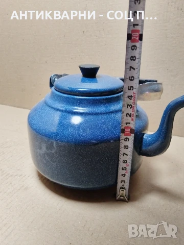Стар Соц Емайлиран Чайник. , снимка 7 - Антикварни и старинни предмети - 50823400