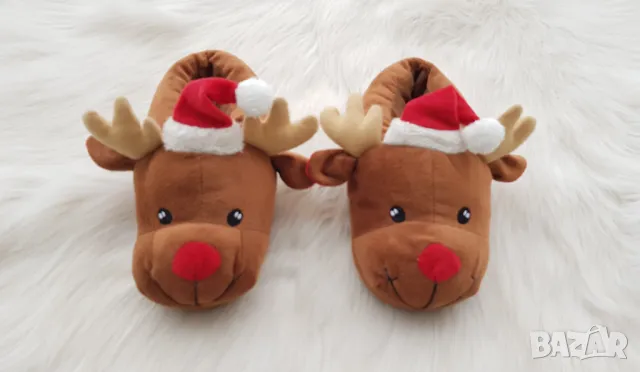 Коледни пантофи №32, снимка 2 - Детски пантофи - 48341899