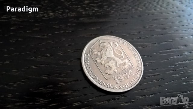 Mонета - Чехословакия - 50 халера | 1984г., снимка 2 - Нумизматика и бонистика - 32807523