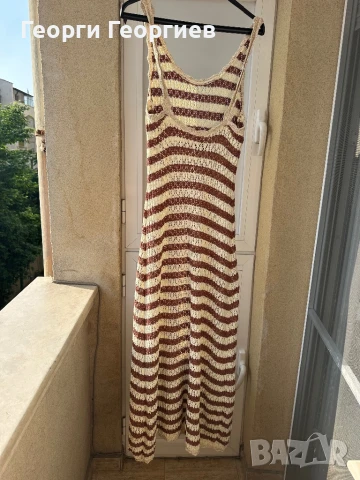 Уникална плетена рокля Манго, снимка 4 - Рокли - 50625681