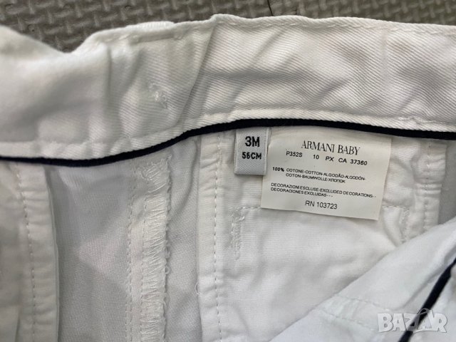 ARMANI BABY нови дънки за момче 3-6м, снимка 3 - Бебешки дънки - 28139345