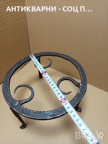 Соц Стар Ръчно Кован Малък Саджек Пиростия За Огнище Номер 10., снимка 8 - Антикварни и старинни предмети - 50659343