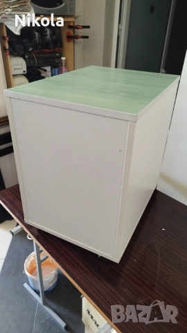 Офис шкаф с три чекмеджета на колела - контейнер за бюро резидав с ключ, снимка 7 - Шкафове и рафтове - 51437181