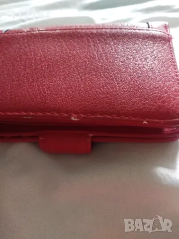 червено кожено портмоне, снимка 8 - Портфейли, портмонета - 47409424
