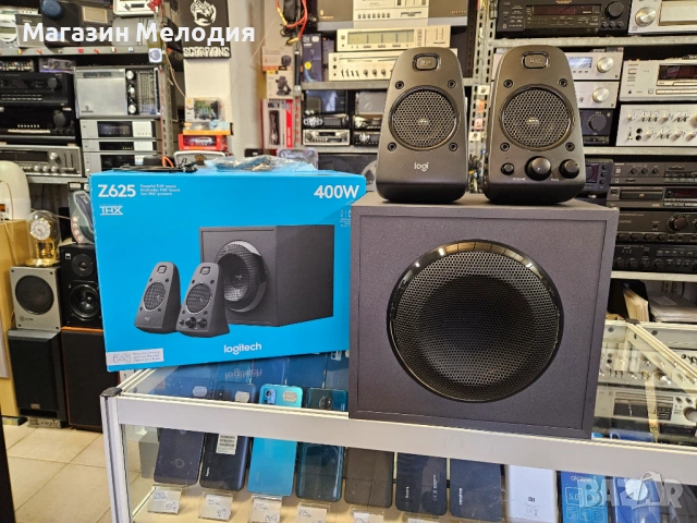 Компютърни колни с бас каса Logitech 2.1 Z625 POWERFUL THX SOUND Пълен комплект, само са тествани.