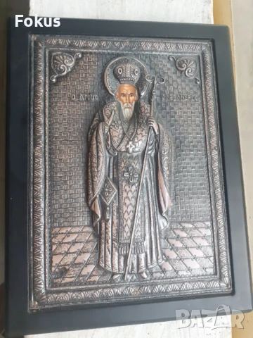 Стара сребърна икона със сертификат, снимка 3 - Антикварни и старинни предмети - 51276536