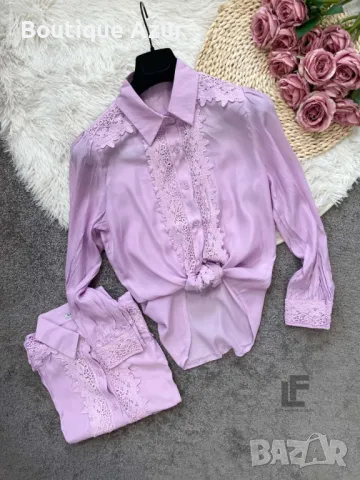 Риза с дантелен акцент, снимка 3 - Ризи - 50327317