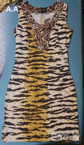 Атрактивна рокля с тигров принт