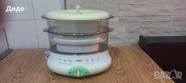 Уред за готвене на пара GIRMI 650W, снимка 2 - Уреди за готвене на пара - 51691016
