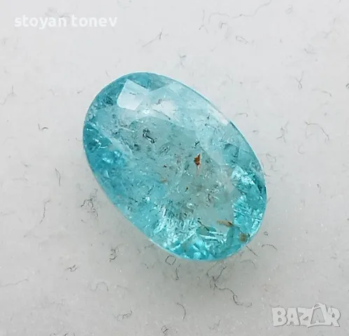 Неонов син Параиба турмалин - 2.08кт.! Сертификат! Нов!, снимка 5 - Други - 48075798