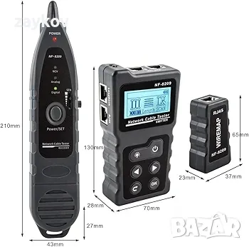 NOYAFA NF-8209 Усъвършенстван мрежов кабелен тестер Многофункционален кабелен тракер с PoE, снимка 2 - Други инструменти - 48002130