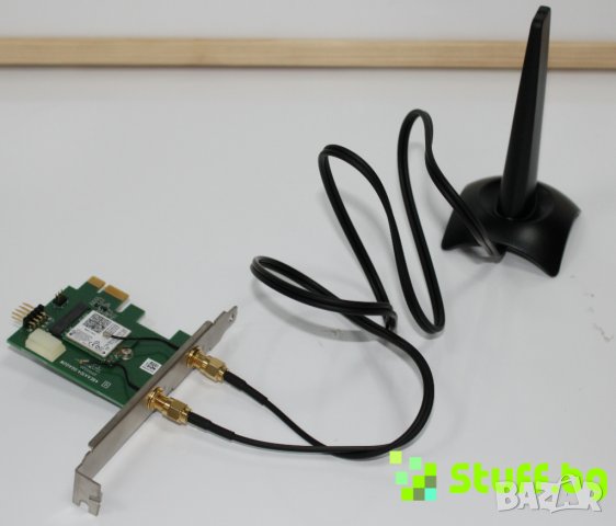 Безжична карта HP Broadcom PC Wireless Adapter 802.11n Dualband,PCIe x1 Card N4M64AA, снимка 4 - Друга електроника - 43867367