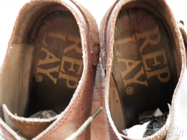 Replay оригинални мъжки обувки от естествен кафяв велур , снимка 6 - Ежедневни обувки - 27749686