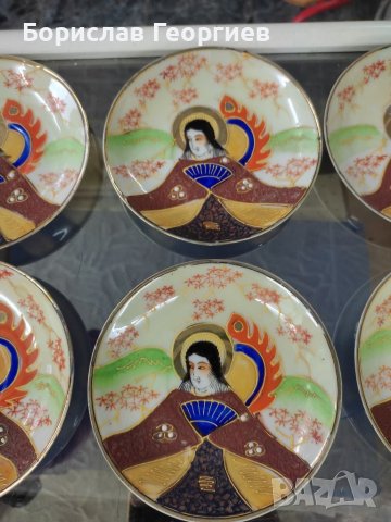 Шест чинийки за чаши за кафе япония, снимка 3 - Колекции - 39577450