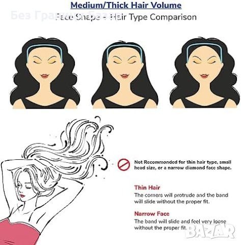 Нов комплект от 2 броя Ленти Квадратни за Къдрава и Гъста Коса, снимка 4 - Други - 43114299