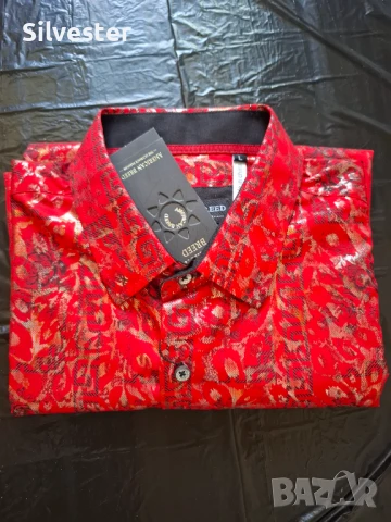 Мъжка елегантна официална риза American Breed, Чисто нова, Размер L , снимка 16 - Ризи - 50887151