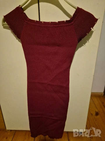 фръци червена рокля Радис, снимка 3 - Рокли - 53260959