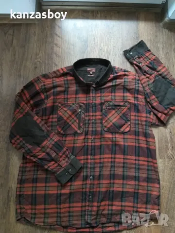 Härkila Chemise Pajala - връхна ловна риза 5ХЛ, снимка 6 - Ризи - 48445876