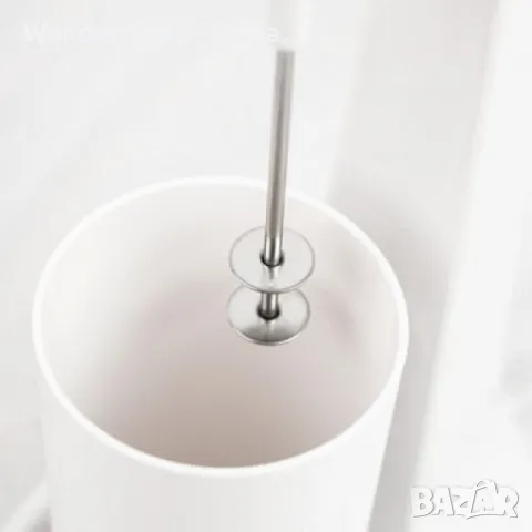 Миксер за фрапе, 100W,  450мл.мерителна чаша, Черен, бял, снимка 2 - Миксери - 49634628