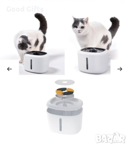 Фонтан поилка за вода за котки и кучета, 2.5л, снимка 2 - За котки - 43575364