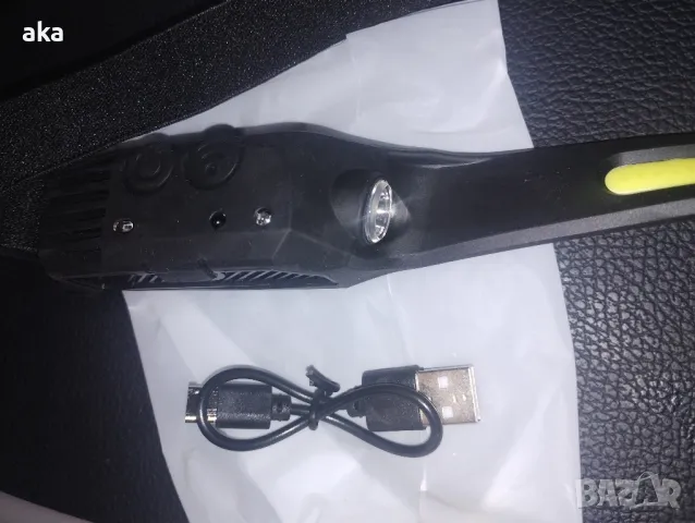 Акумулаторен LED челник със сензор за движение Литиева батерия-серия 18650, снимка 11 - Друга електроника - 48963036