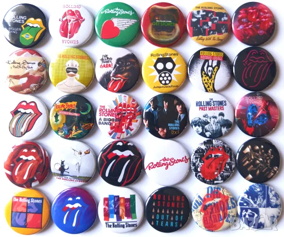 Значки на Rolling Stones,  сет 3