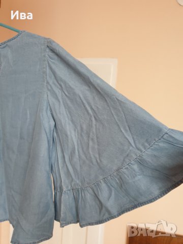Дамска блуза с модерен широк ръкав на Only, снимка 3 - Блузи с дълъг ръкав и пуловери - 37673396