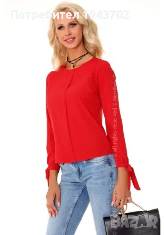 Елегантна блуза с дълъг ръкав Emelynna, снимка 2 - Блузи с дълъг ръкав и пуловери - 48045484