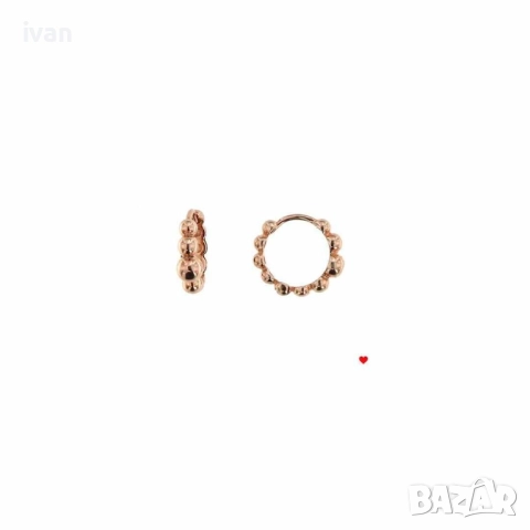 детски обеци. сребро с позлата. нови в опаковки