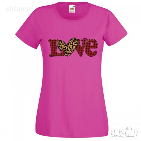 Дамска тениска Love Gnome Valentine's 9, снимка 9 - Тениски - 35552031