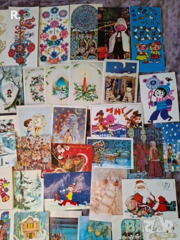 Детски картички, Нова година, 54бр, снимка 3 - Филателия - 53175402