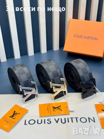 Louis Vuitton Колан Естествена Кожа Луис Витон Код D2074, снимка 5 - Колани - 49405553