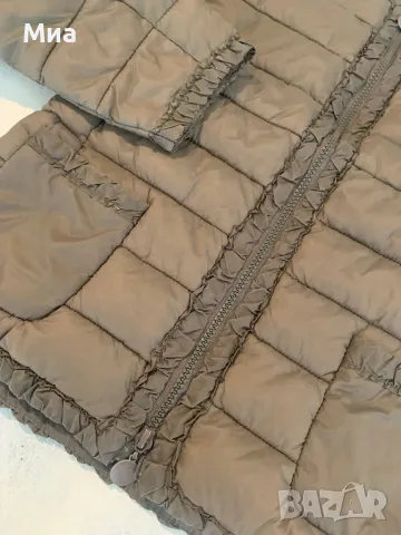 Дамско яке цвят каки с къдрички, снимка 6 - Якета - 50424272