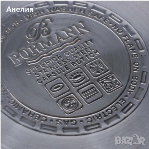 Комплект тенджери Bohmann BH 06-275 – 6 части от инокс за индукция и удобно ежедневно готвене у дома, снимка 3 - Съдове за готвене - 53454636