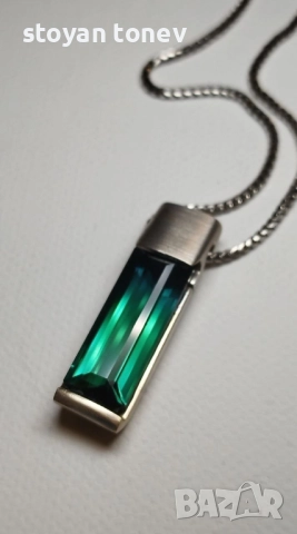 Изключително Колие с Афгански Индиколит Турмалин в 18К златен обков!, снимка 7 - Колиета, медальони, синджири - 52744553