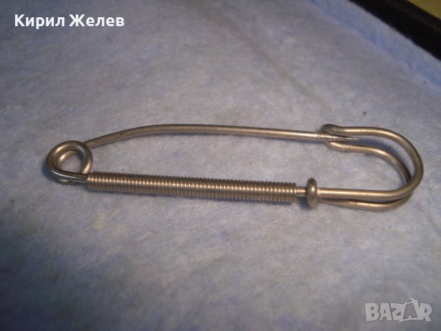 ПОСРЕБРЕНА СТАРА РЕТРО АРТ - ДЕКО СТИЛ ФИБУЛА АРТ ИГЛА НАКИТ 12253, снимка 4 - Други - 37635263