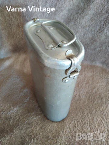 Стар алуминиев военен термос за храна, снимка 6 - Антикварни и старинни предмети - 50454621