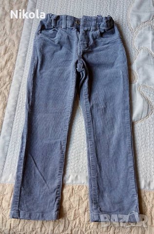 Детски кадифен панталон ( джинси) сив Hip & Hopps, снимка 2 - Детски панталони и дънки - 32437890