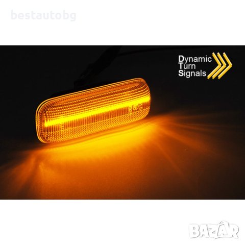 Диодни мигачи за Mercedes ML W163 (98-05) опушени с бягаща светлина, снимка 2 - Аксесоари и консумативи - 43621230