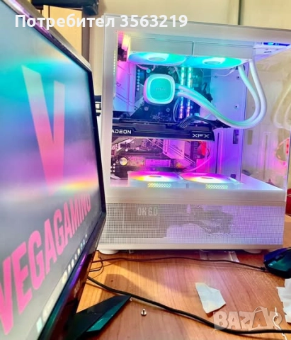 Геймърски компютър Ryzen 7 RX 6600 и водно | Нови части с гаранция, снимка 3 - Геймърски - 52662301