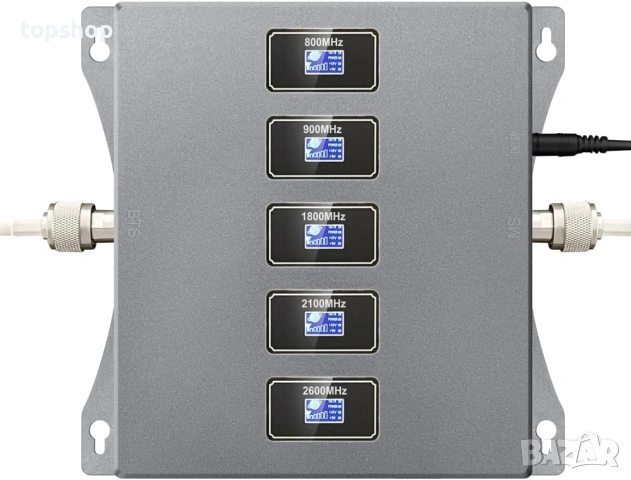 Петбандов усилвател (Професионалният модел) Професионален 5-бандов GSM Усилвател - Всички честоти..., снимка 2 - Мрежови адаптери - 53447948