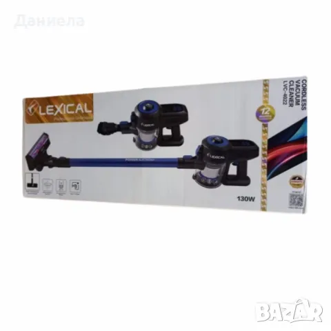 Безжична прахосмукачка Lexical 130W, снимка 4 - Прахосмукачки - 49725225