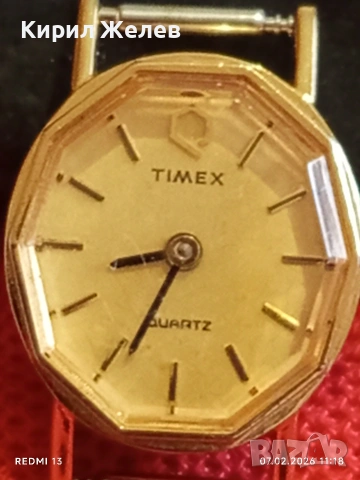 Модерен дамски часовник TIMEX QUARTZ позлатен за КОЛЕКЦИЯ 52858, снимка 4 - Антикварни и старинни предмети - 53390195