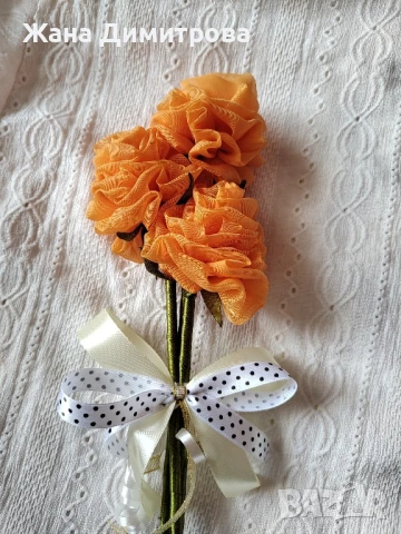 Ръчно изработени рози, снимка 4 - Декорация за дома - 35319141