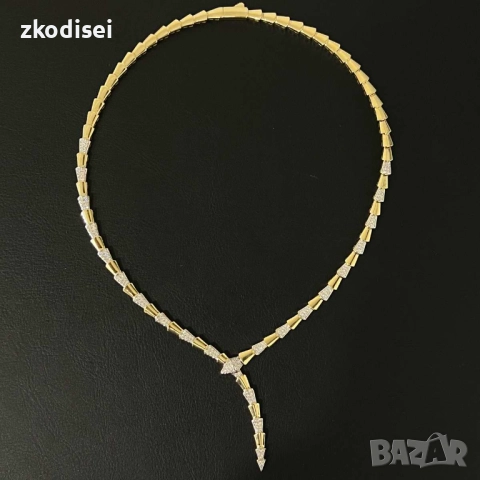Златно колие BVLGARI 23,22гр. 42,0см. 14кр. проба:585 модел:34398-6, снимка 5 - Колиета, медальони, синджири - 51892275