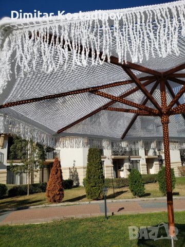 Бохо плетени чадъри тип макраме за градина, плаж, ресторант или бийч бар, снимка 3 - Други - 43956671