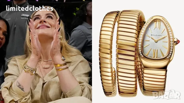 BVLGARI Serpenti Tubogas Snake Gold Diamonds Дамски Часовник